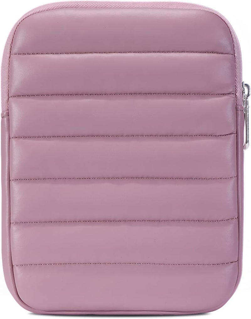 Clezolraa 6-7 Inch Puffy Sleeve Case for 7" Kindle Paperwhite 12th Gen/Colorsoft 2024, 6.8" Kindle Paperwhite 11th Gen, 6" Kindle 11th Gen 2024/2022, Oasis, Protective Pouch Bag, Purple - Image 1